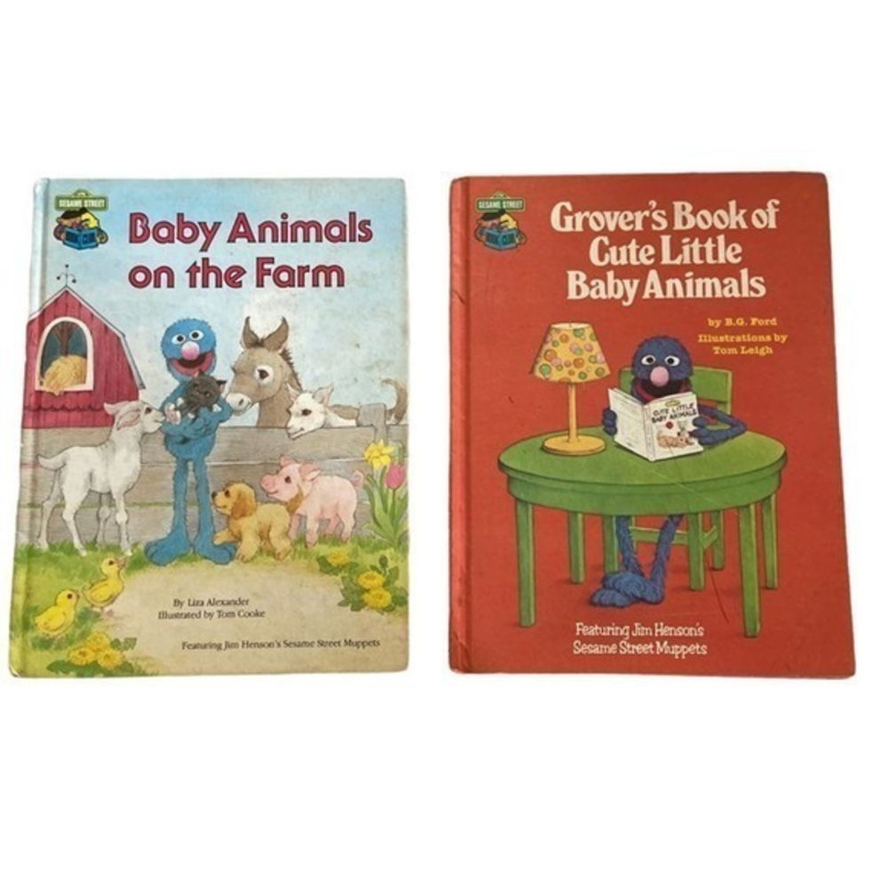 Sesame Street Books Vintage Lot.‎ Book Club Books. Grover, Muppets, 1980s